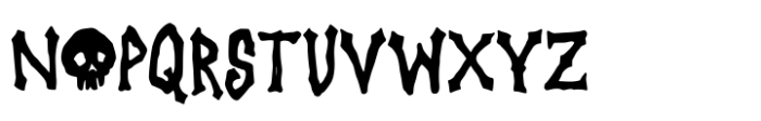 Horror Night Font UPPERCASE