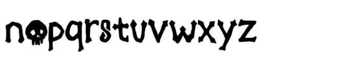 Horror Night Font LOWERCASE