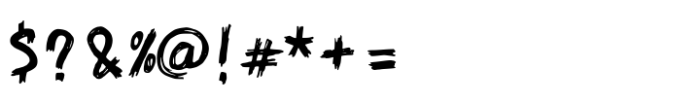 Horror Scratch Font OTHER CHARS