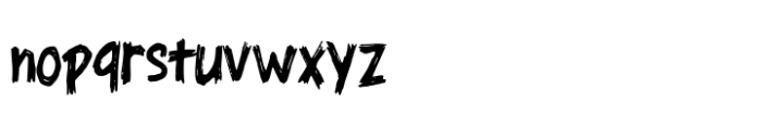 Horror Scratch Font LOWERCASE