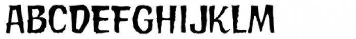 Horror Show Font LOWERCASE