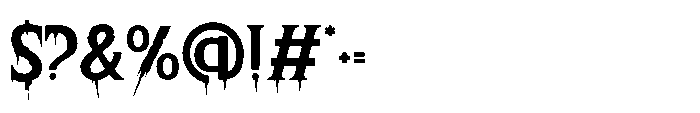 Horror Whisper Four Font OTHER CHARS