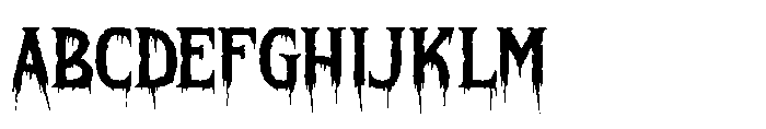 Horror Whisper Four Font UPPERCASE
