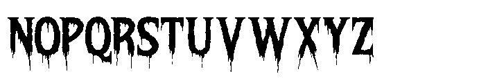 Horror Whisper Four Font UPPERCASE
