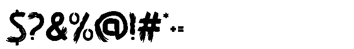 Horror Whisper One Font OTHER CHARS