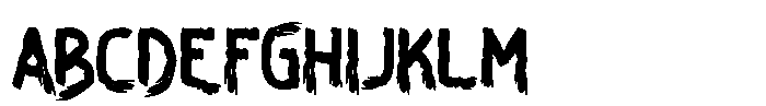 Horror Whisper One Font UPPERCASE