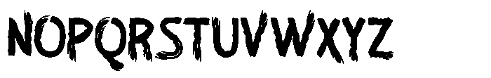 Horror Whisper One Font UPPERCASE