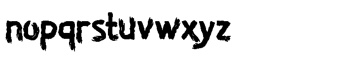 Horror Whisper One Font LOWERCASE