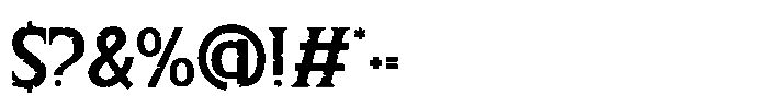 Horror Whisper Three Font OTHER CHARS