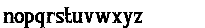 Horror Whisper Three Font LOWERCASE