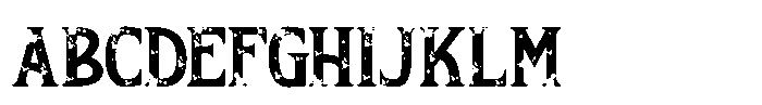 Horror Whisper Two Font UPPERCASE
