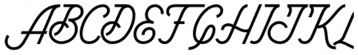Horseman Script Font UPPERCASE