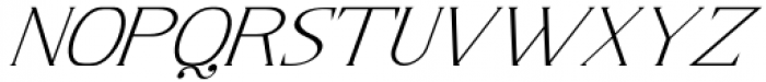 Horst More Italic Thin Font UPPERCASE