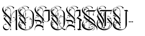 Hostgard Font UPPERCASE