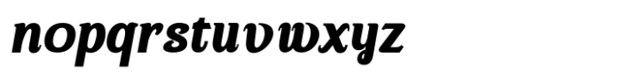 Hostilica Bold Italic Font LOWERCASE