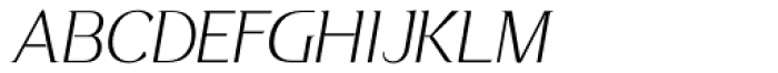 Hostilica Thin Italic Font UPPERCASE