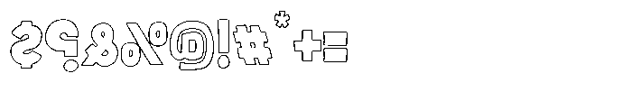 Hot And Loco Day Outline Regular Font OTHER CHARS