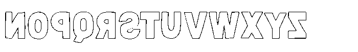 Hot And Loco Day Outline Regular Font LOWERCASE