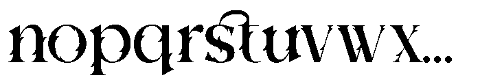 Hotra Regular Font LOWERCASE