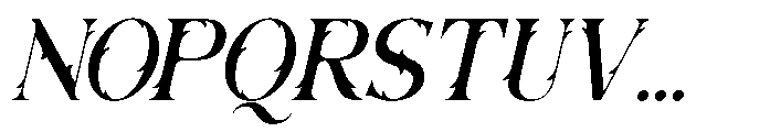 Hotra Slant Font UPPERCASE