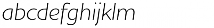Houschka Pro Light Italic Font LOWERCASE