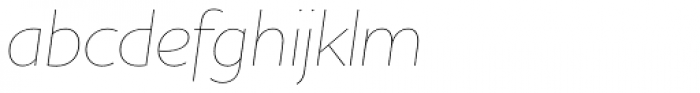 Houschka Pro Thin Italic Font LOWERCASE
