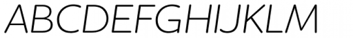 Houschka Rounded Alt Light Italic Font UPPERCASE