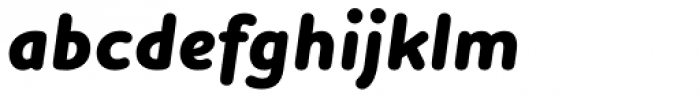 Houschka Rounded ExtraBold Italic Font LOWERCASE