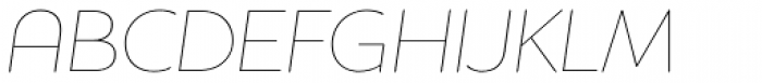Houschka Rounded Thin Italic Font UPPERCASE