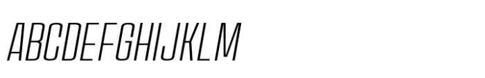 House Sans Condensed Extra Light Italic Font UPPERCASE