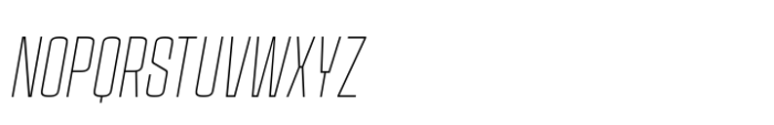 House Sans Condensed Thin Italic Font UPPERCASE