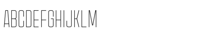 House Sans Condensed Thin Font UPPERCASE