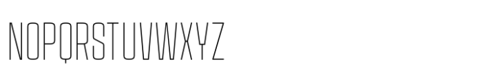 House Sans Condensed Thin Font UPPERCASE