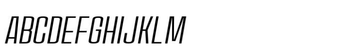 House Sans Condensed Ultra Light Italic Font UPPERCASE