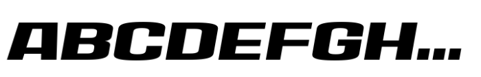 House Sans Expanded Black Italic Font UPPERCASE
