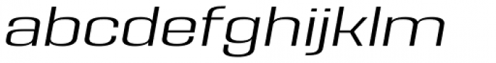 House Sans Expanded Light Italic Font LOWERCASE