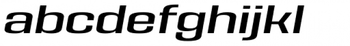 House Sans Expanded Medium Italic Font LOWERCASE