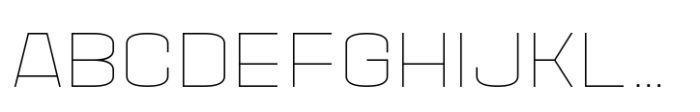 House Sans Expanded Thin Font UPPERCASE