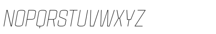 House Sans Narrow Thin Italic Font UPPERCASE