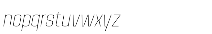House Sans Narrow Thin Italic Font LOWERCASE