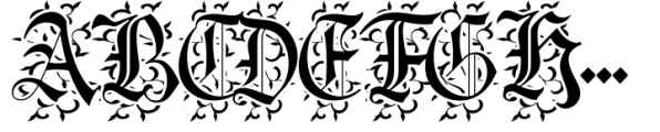 House of the Dragon Deco Font UPPERCASE