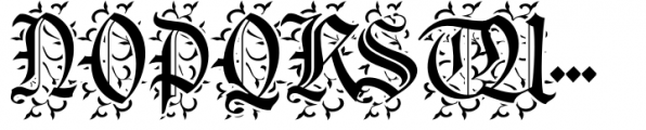 House of the Dragon Deco Font UPPERCASE