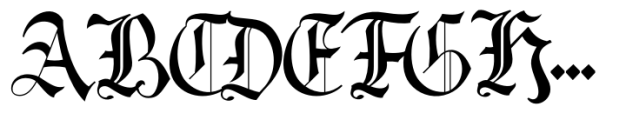 House of the Dragon Regular Font UPPERCASE