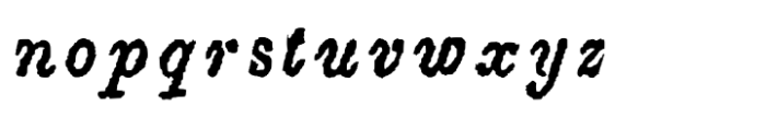 Household Words Italic Font LOWERCASE