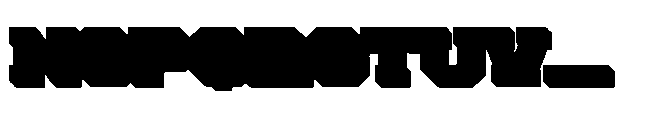 Houston Strike Slab Serif Sans Extrude Font LOWERCASE