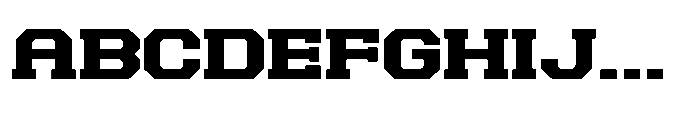 Houston Strike Slab Serif Sans Regular Font UPPERCASE