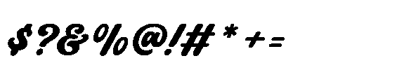 Houston Strike Slab Serif Script Regular Font OTHER CHARS