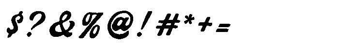 Hover Ridley Script Font OTHER CHARS