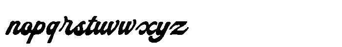 Hover Ridley Script Font LOWERCASE