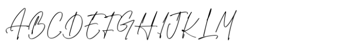 Hoverion Signature Font UPPERCASE